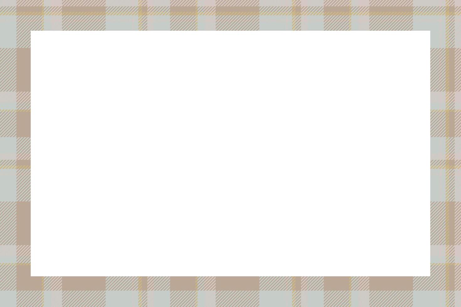 Vintage frame . Scottish border pattern retro style. Tartan plaid ornament. vector