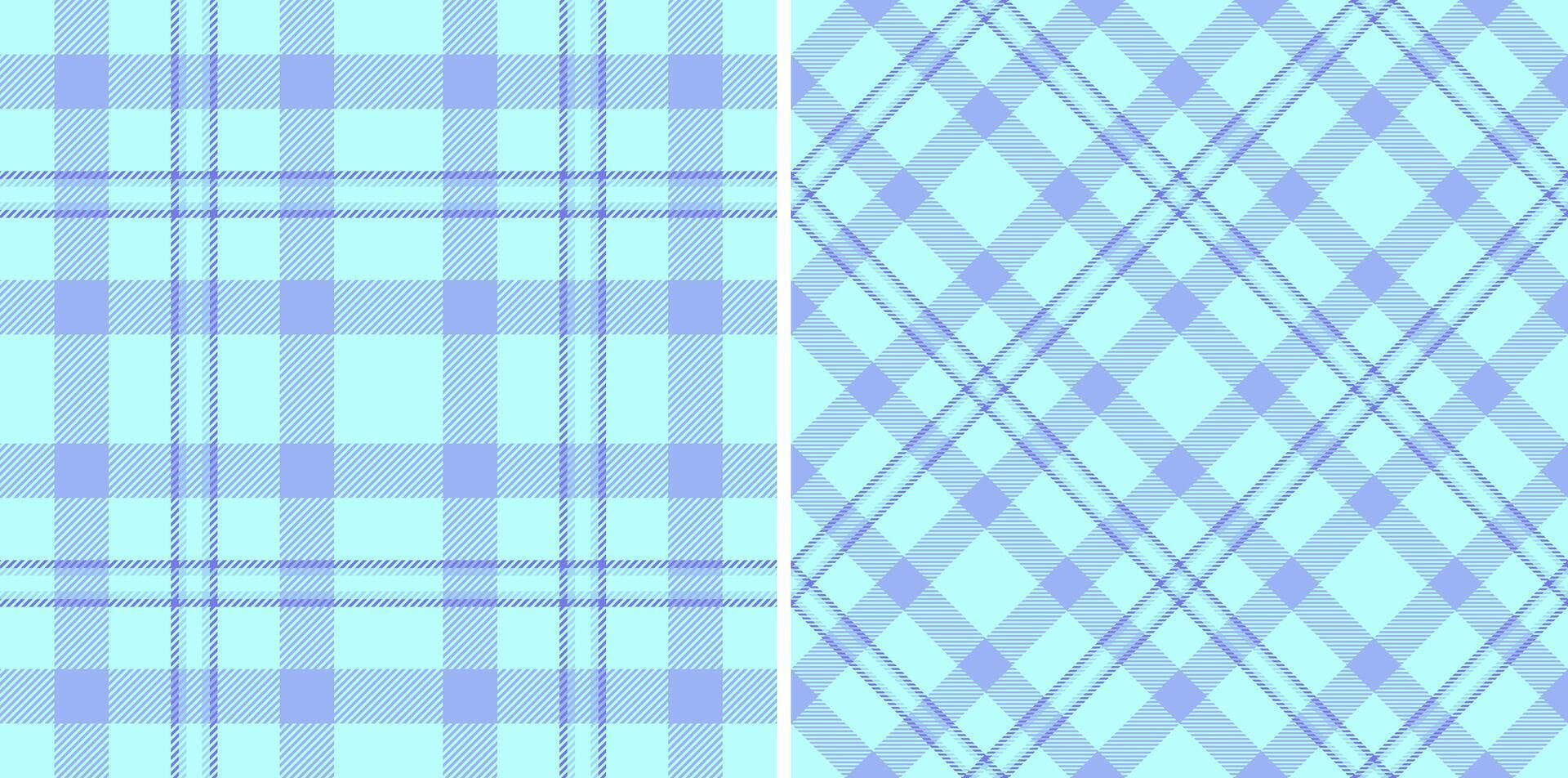 Background check of pattern texture tartan with a plaid fabric textile seamless. Set in popular colors in current fashion trend. vector
