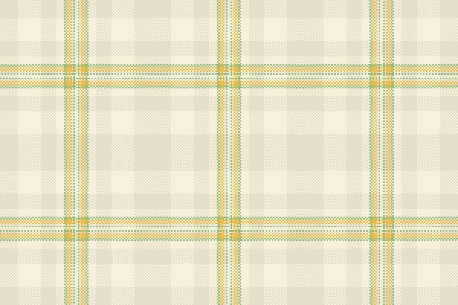 Dog tooth plaid fabric, border textile pattern texture. Paper seamless background check tartan in light and beige colors. vector