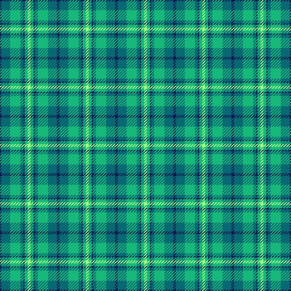 Kilt background plaid pattern, cyan tartan textile fabric. Symmetry texture seamless check in mint and cyan colors. vector