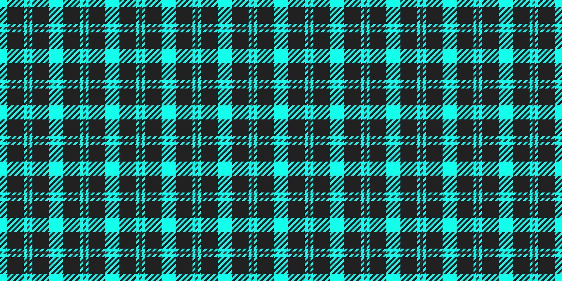 Random plaid fabric pattern, fiber seamless tartan. British background check textile texture in bright and black colors. vector