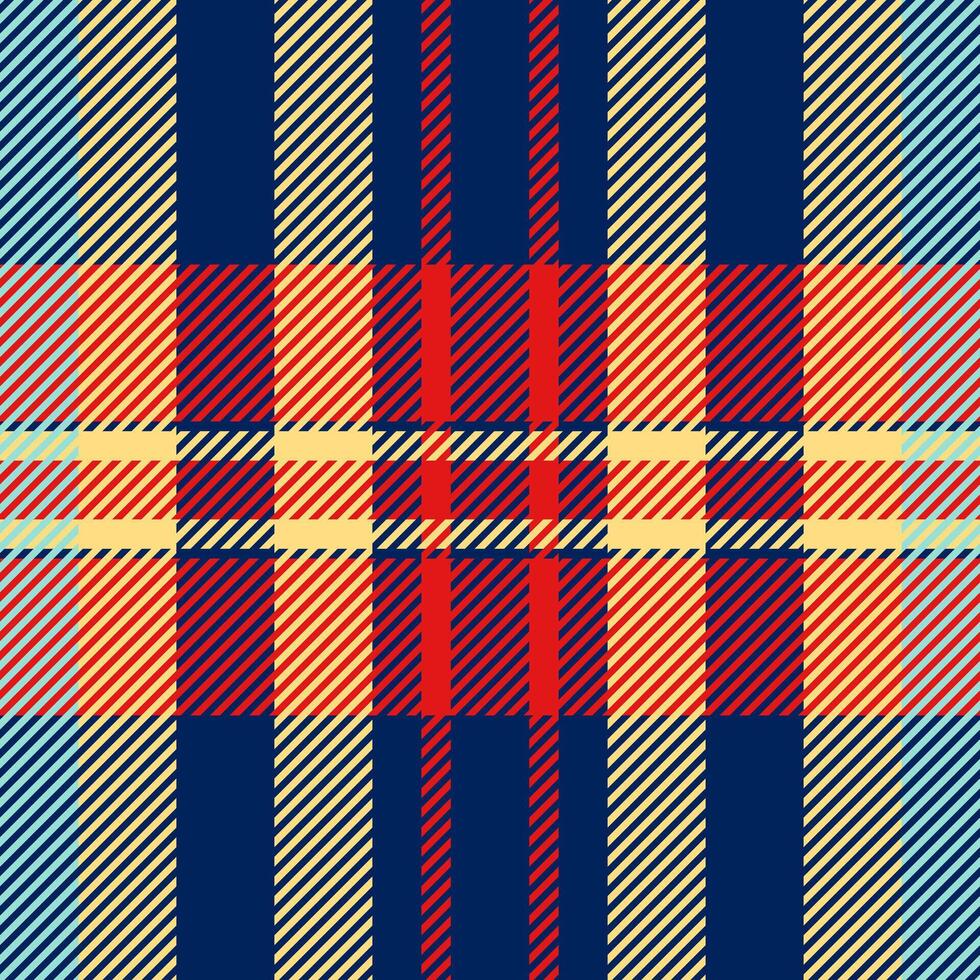 Textile design of textured plaid. Checkered fabric pattern swatch for shirt, dress, suit, wrapping paper print, invitation and gift card. vector
