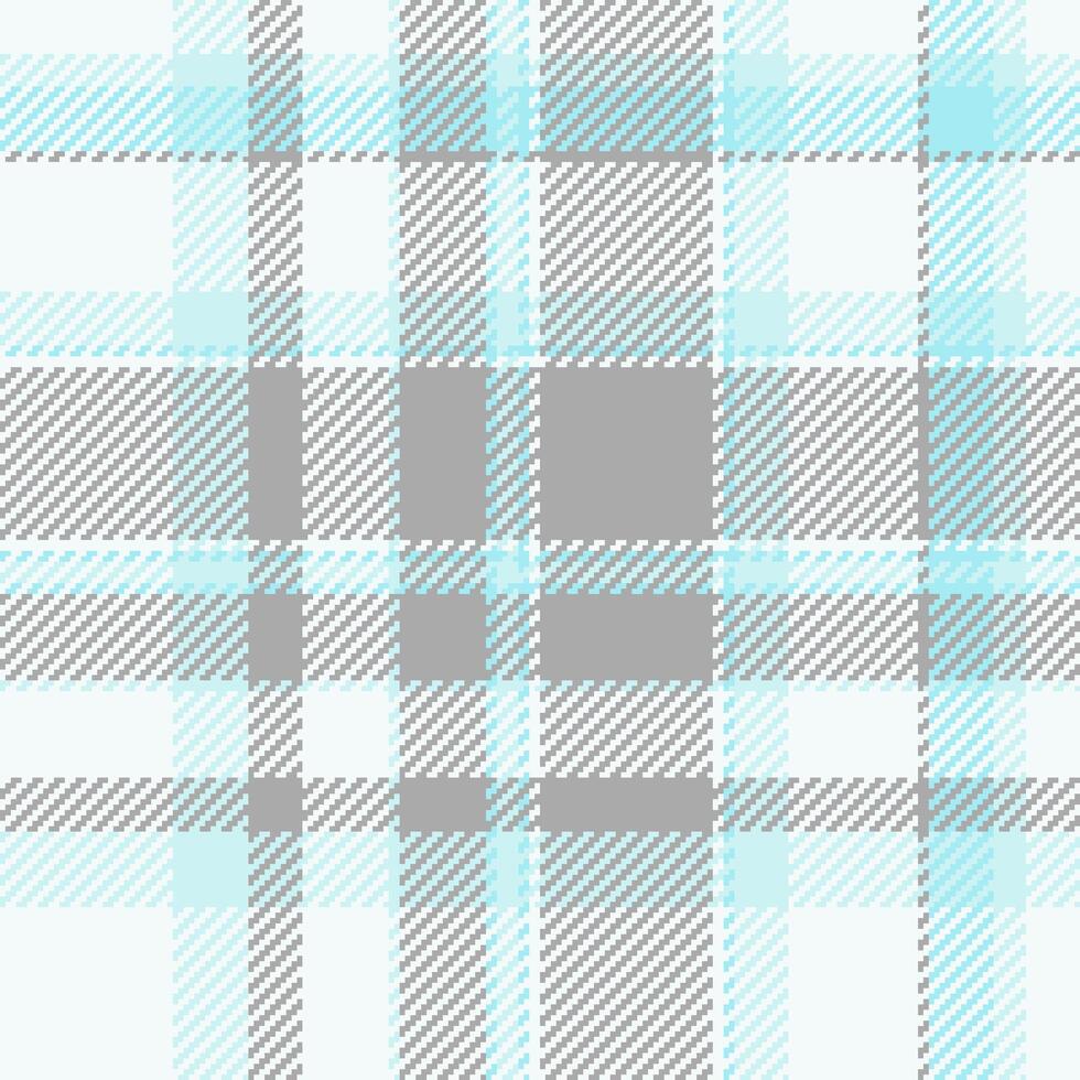 Platform textile check background, pillow plaid fabric seamless. Regular tartan pattern texture in white and dark gray colors. vector