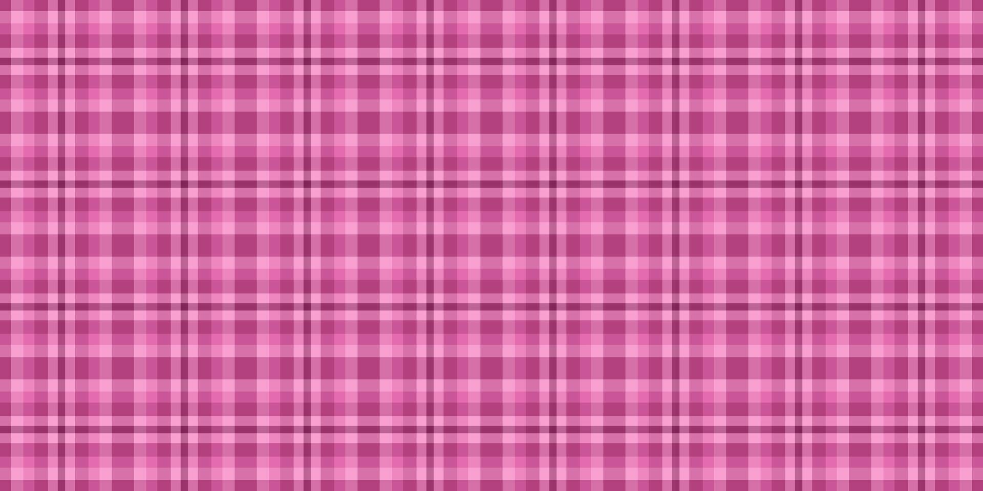 Italian tartan plaid fabric, print textile seamless. Fashioned background check pattern texture in pink color. vector