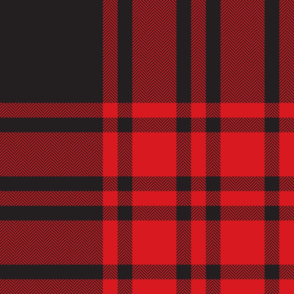 Plaid check pattern. Seamless fabric texture. Tartan textile print. vector