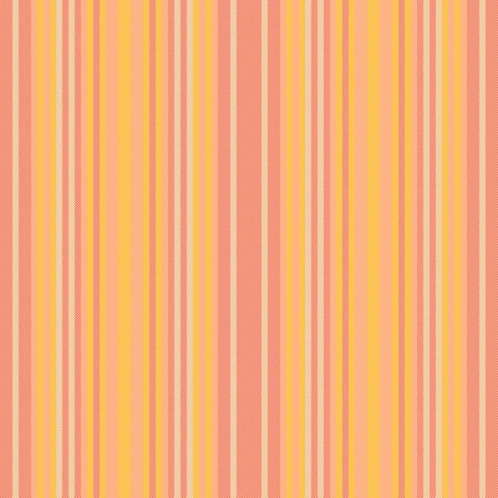 Hispanic lines vertical stripe, production pattern seamless. Skirt fabric texture textile background in orange and red colors. vector