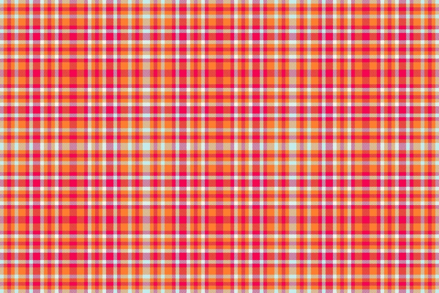 Harmony tartan fabric texture, uk background check seamless. Intense pattern plaid textile in orange and bright colors. vector