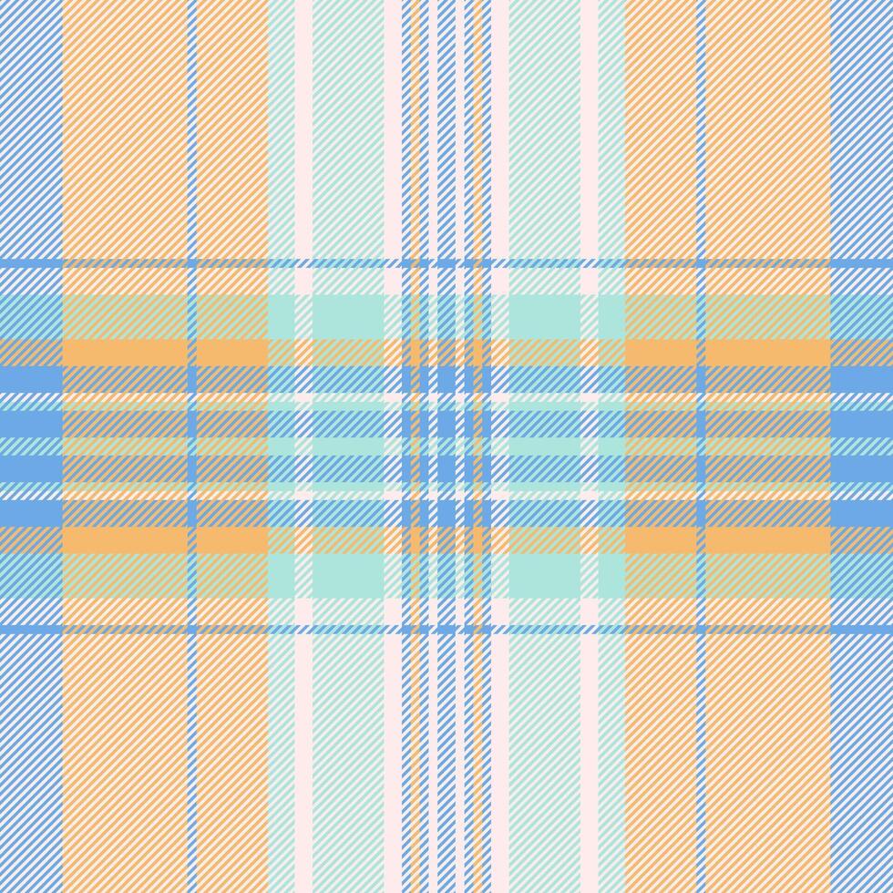 Goose textile fabric, part pattern texture tartan. Hunter background check seamless plaid in linen and orange colors. vector