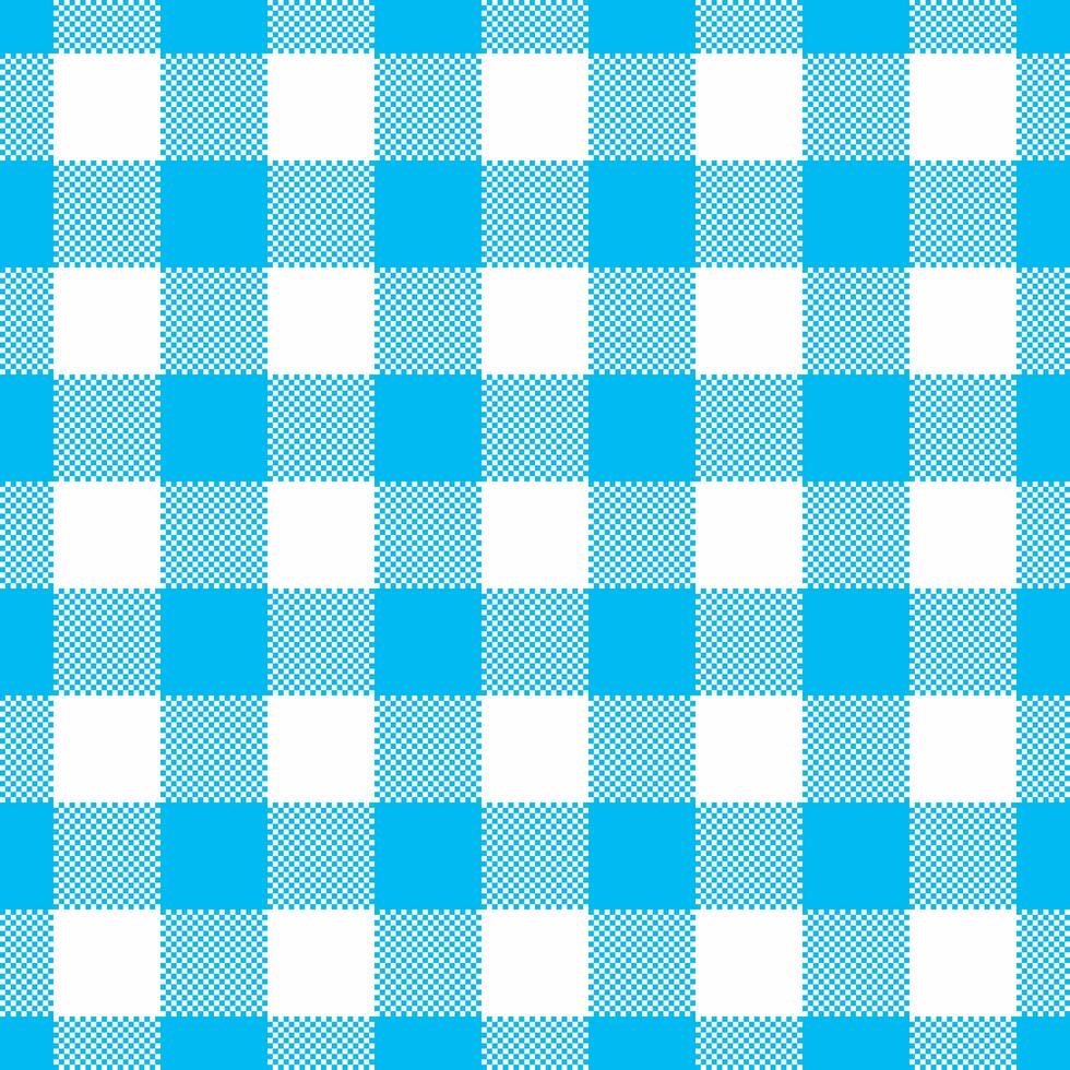 Customize texture seamless pattern, fun plaid fabric. Tribal background textile check tartan in bright and white colors. vector