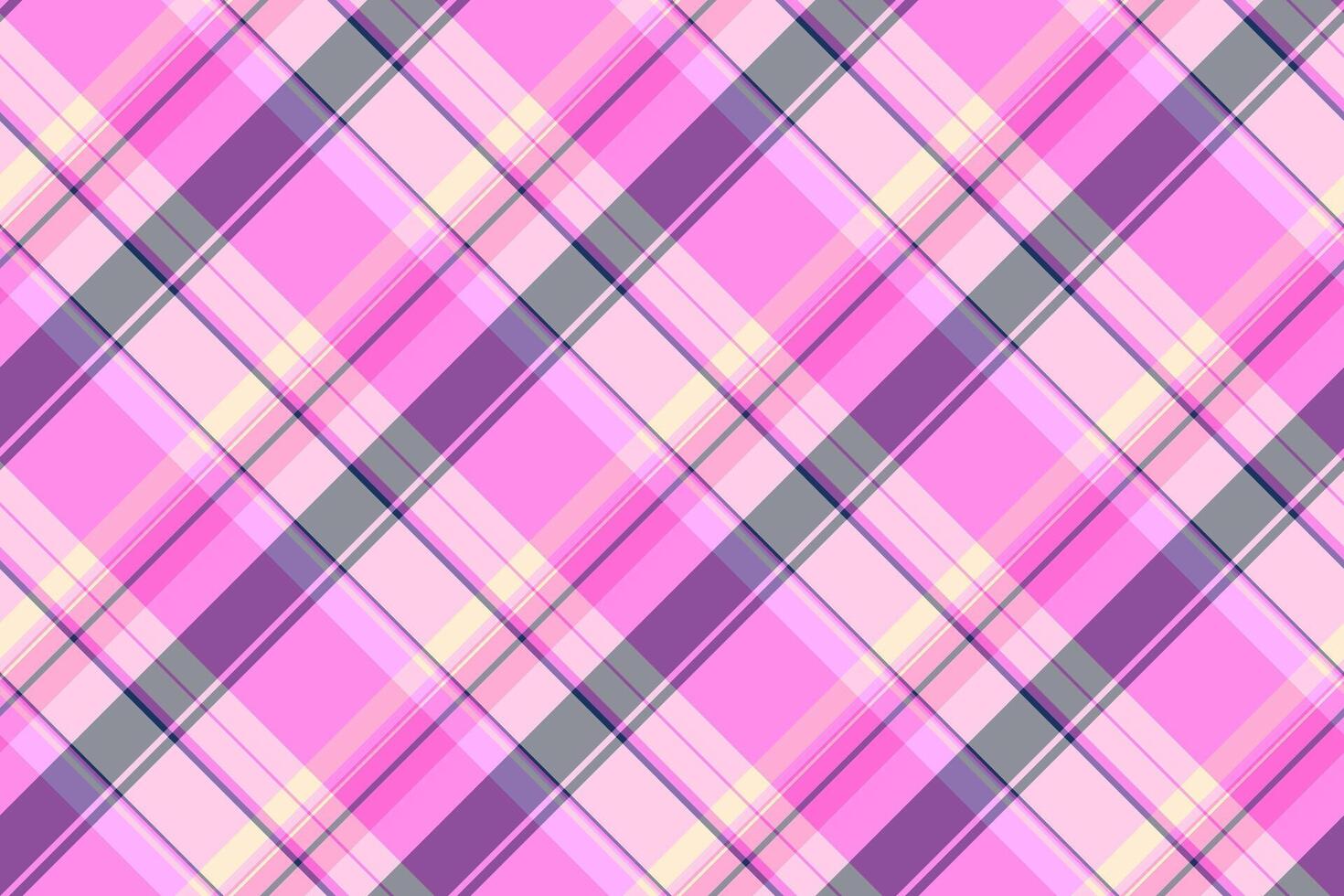 Handkerchief plaid tartan , delicate textile fabric background. Surface seamless pattern check texture in pink and light colors. vector