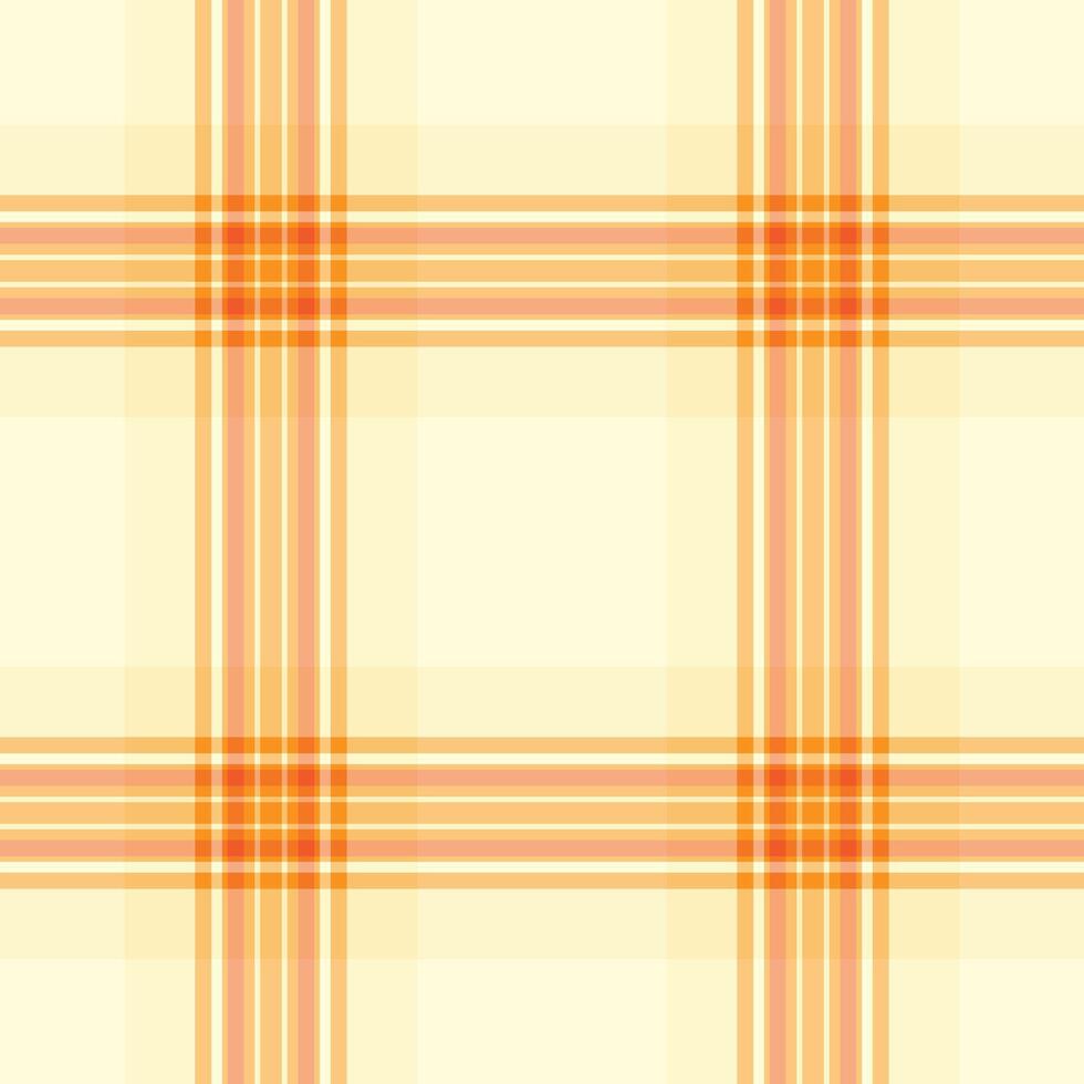 Backdrop pattern check , conceptual texture seamless fabric. Presentation textile plaid background tartan in amber and orange colors. vector
