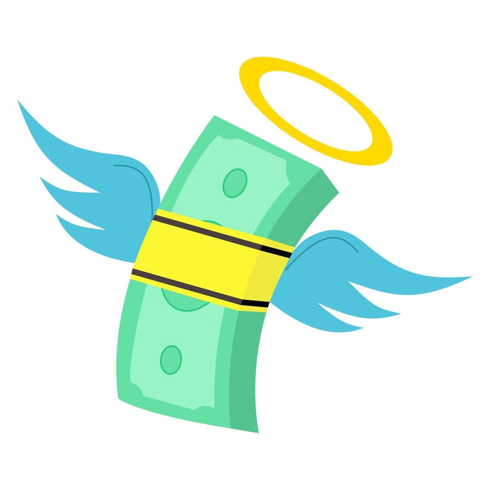 God money icon and illustration vector