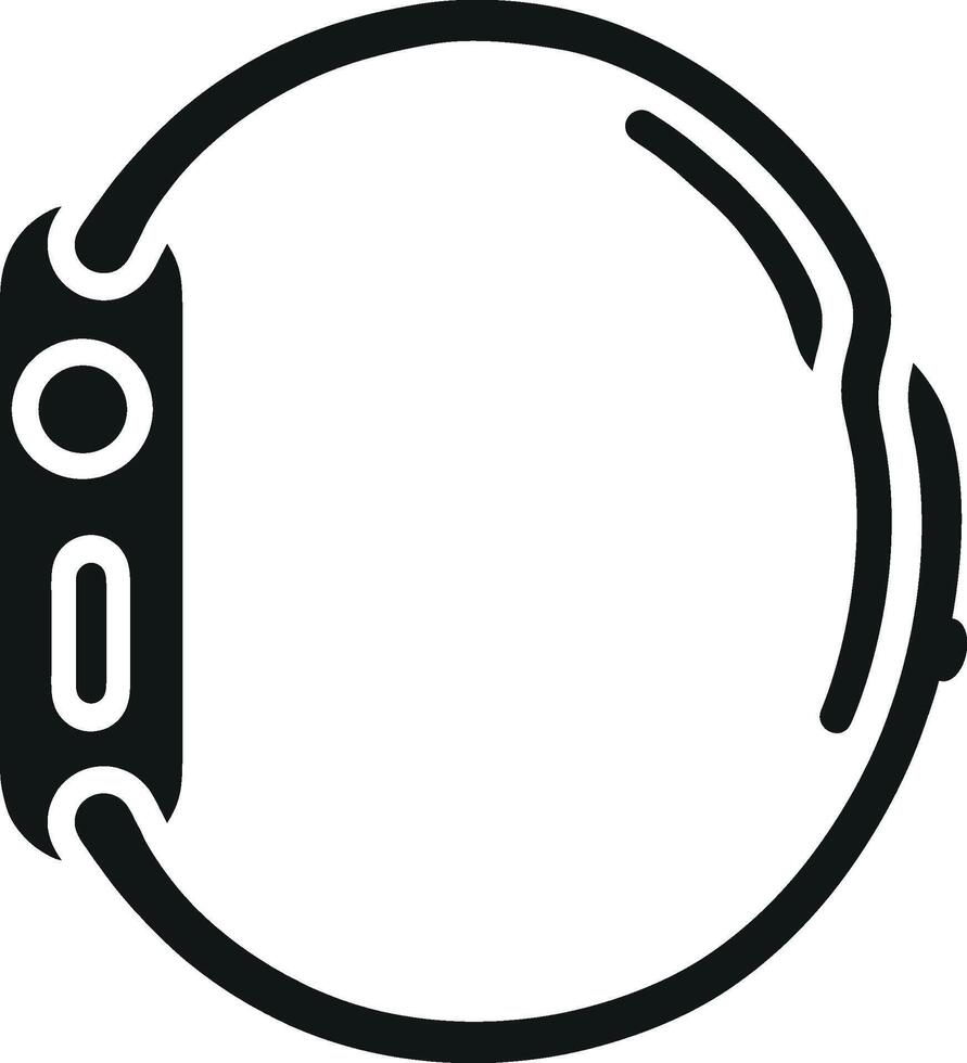 Illustration of a Smartwatch from side angle. Watch symbol which is modern and simple icon for website design, mobile app, ui. editable eps Illustration vector
