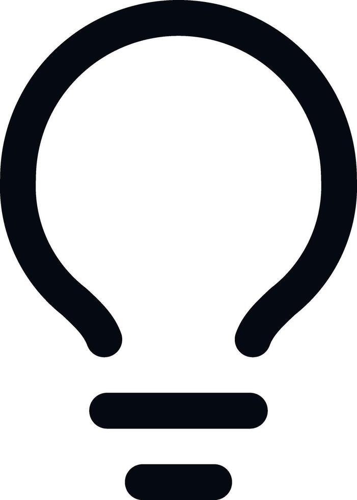 Lamp line icon on white background. illustration. For using in Ui template, stories and social media templates. vector