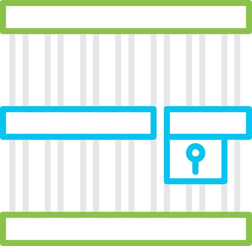 Jail Bin Creative Icon Design vector