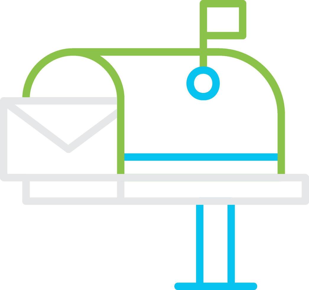 Mail Box Creative Icon Design vector