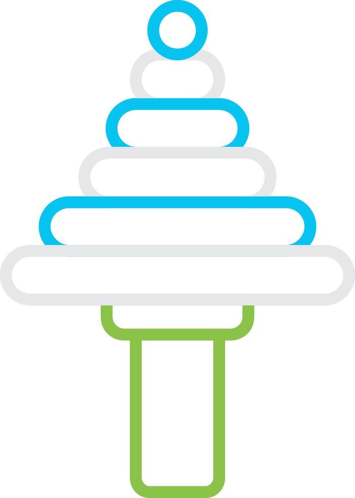 Edge Step Drill Bin Creative Icon Design vector