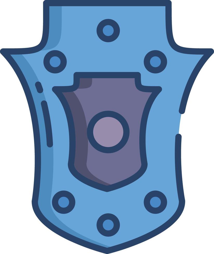 Wankel Shield linear color illustration vector