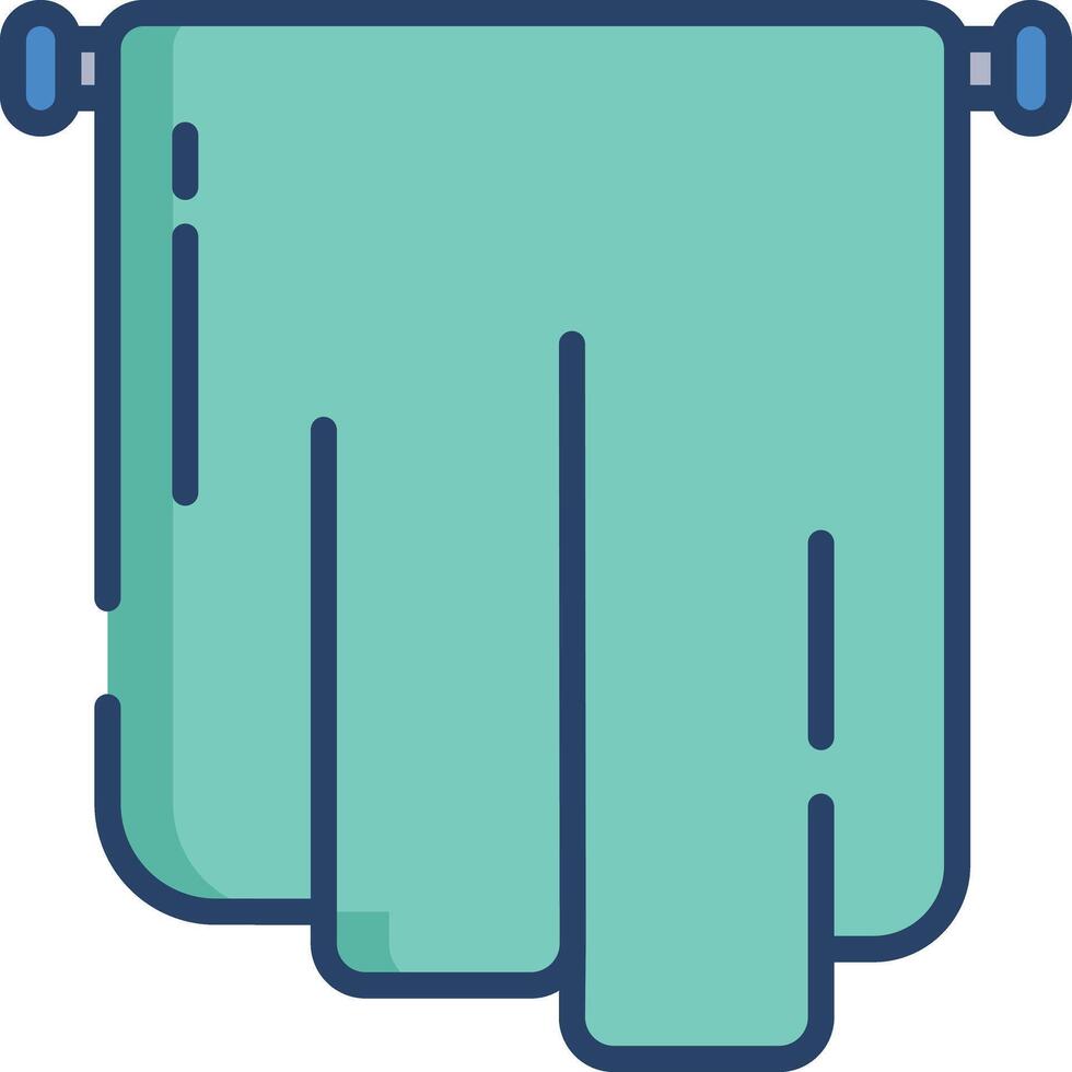 Cloth linear color illustration vector