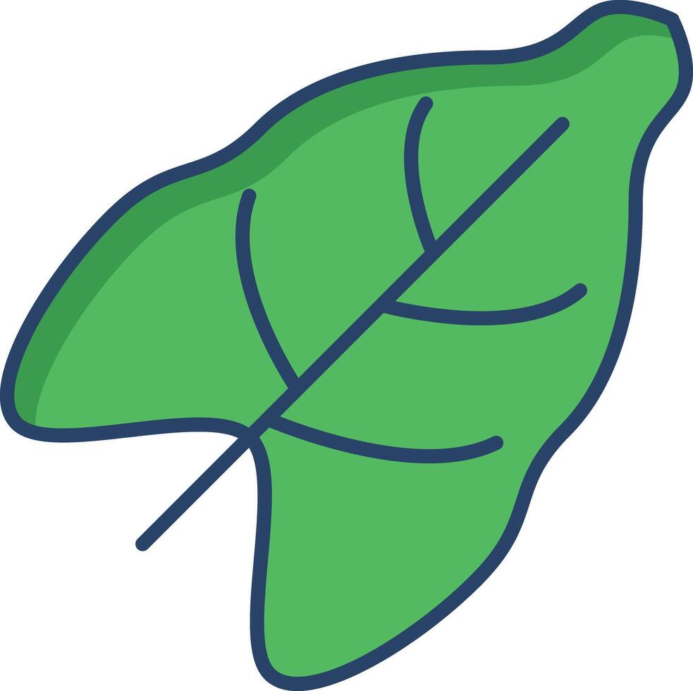Sorre Leaf linear color illustration vector