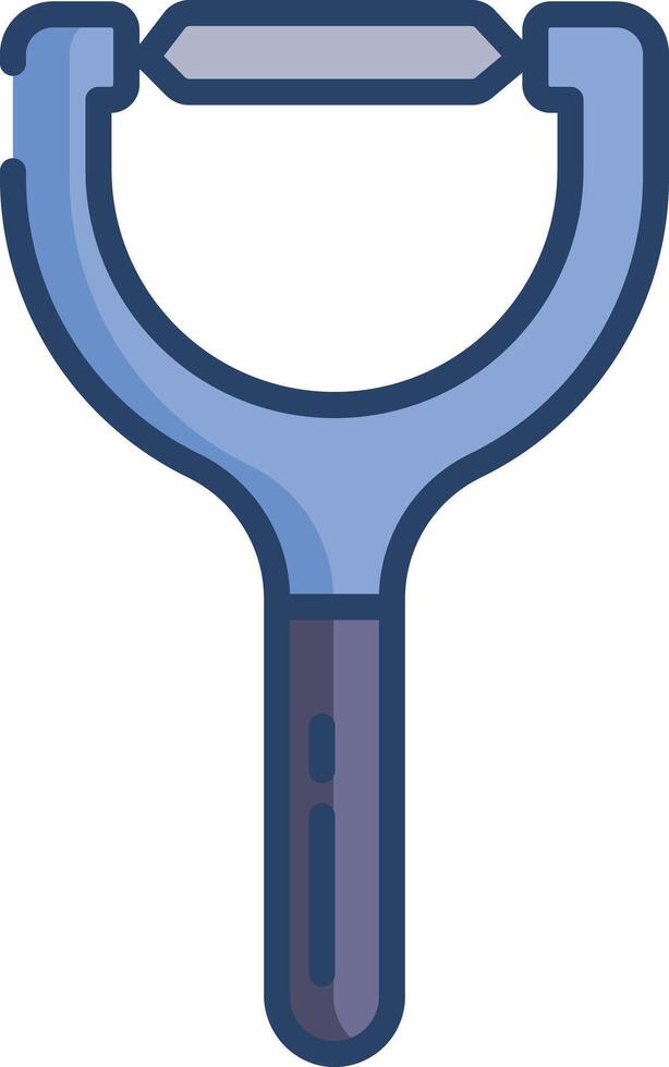 peeler linear color illustration vector