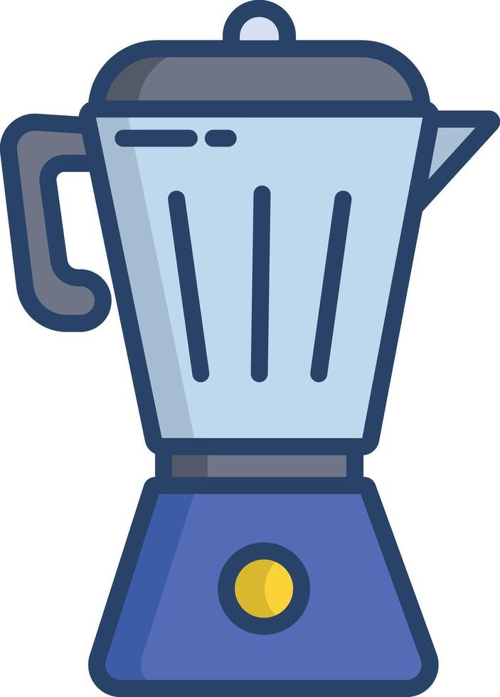 Coffee Pot linear color illustration vector