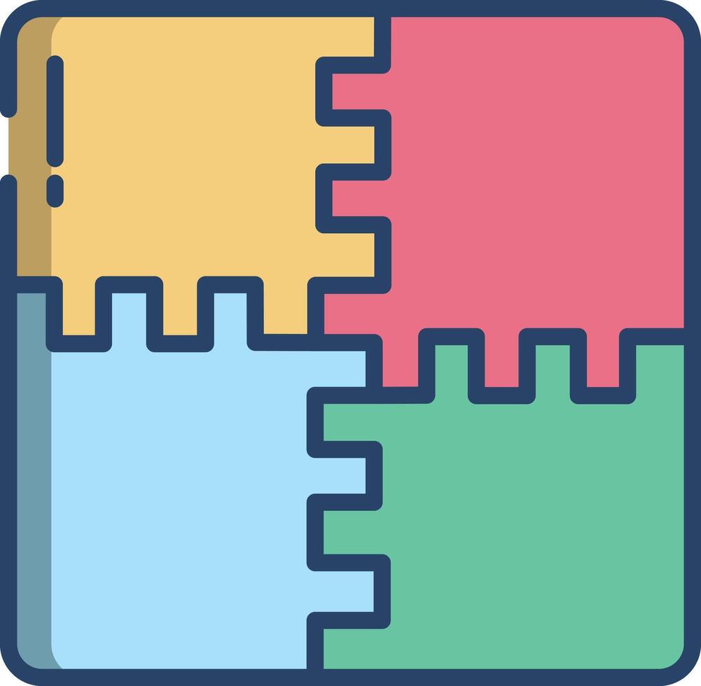 Matt linear color illustration vector