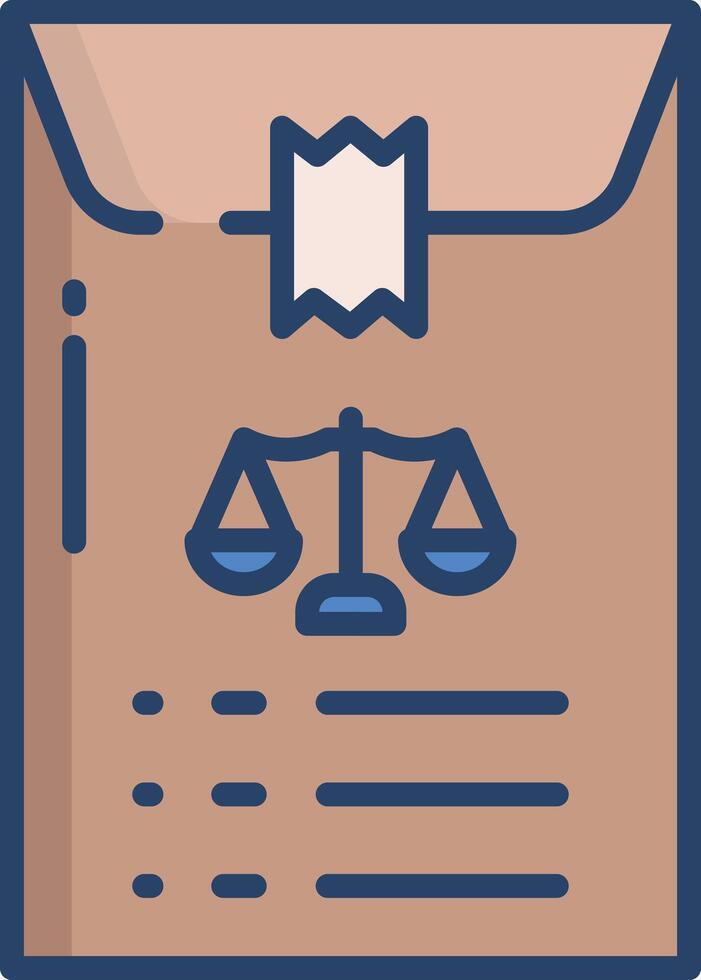 Files linear color illustration vector