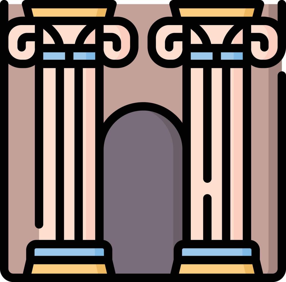 column illustration design vector