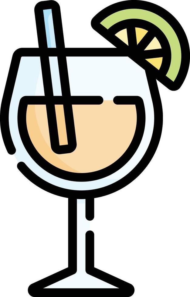cocktail illustration design vector