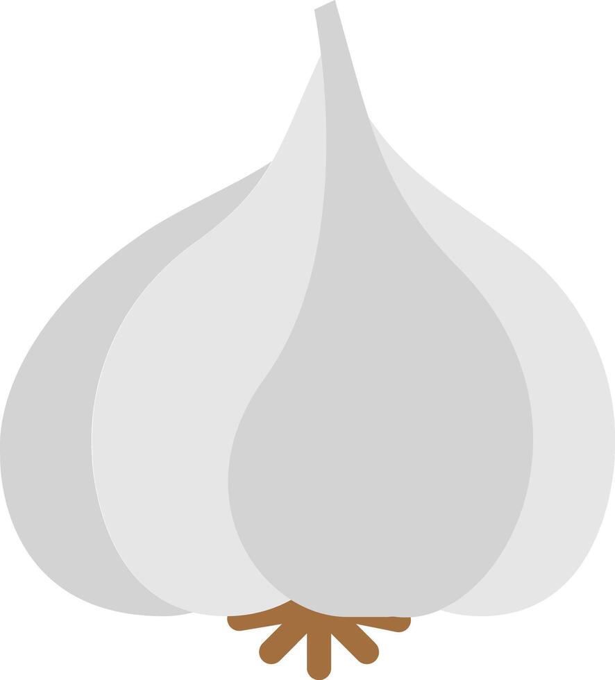 a garlic bulb on a white background vector
