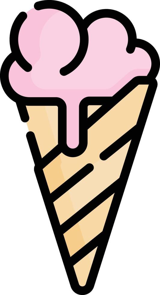 ice cream cone vector