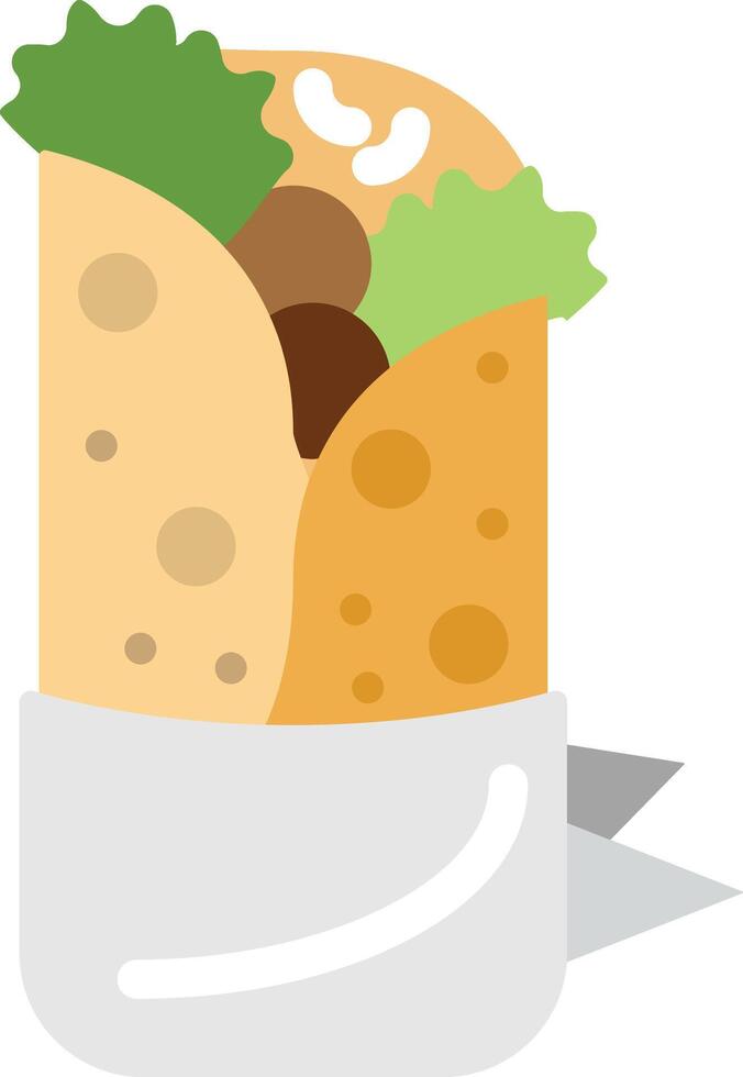 burrito illustration design vector