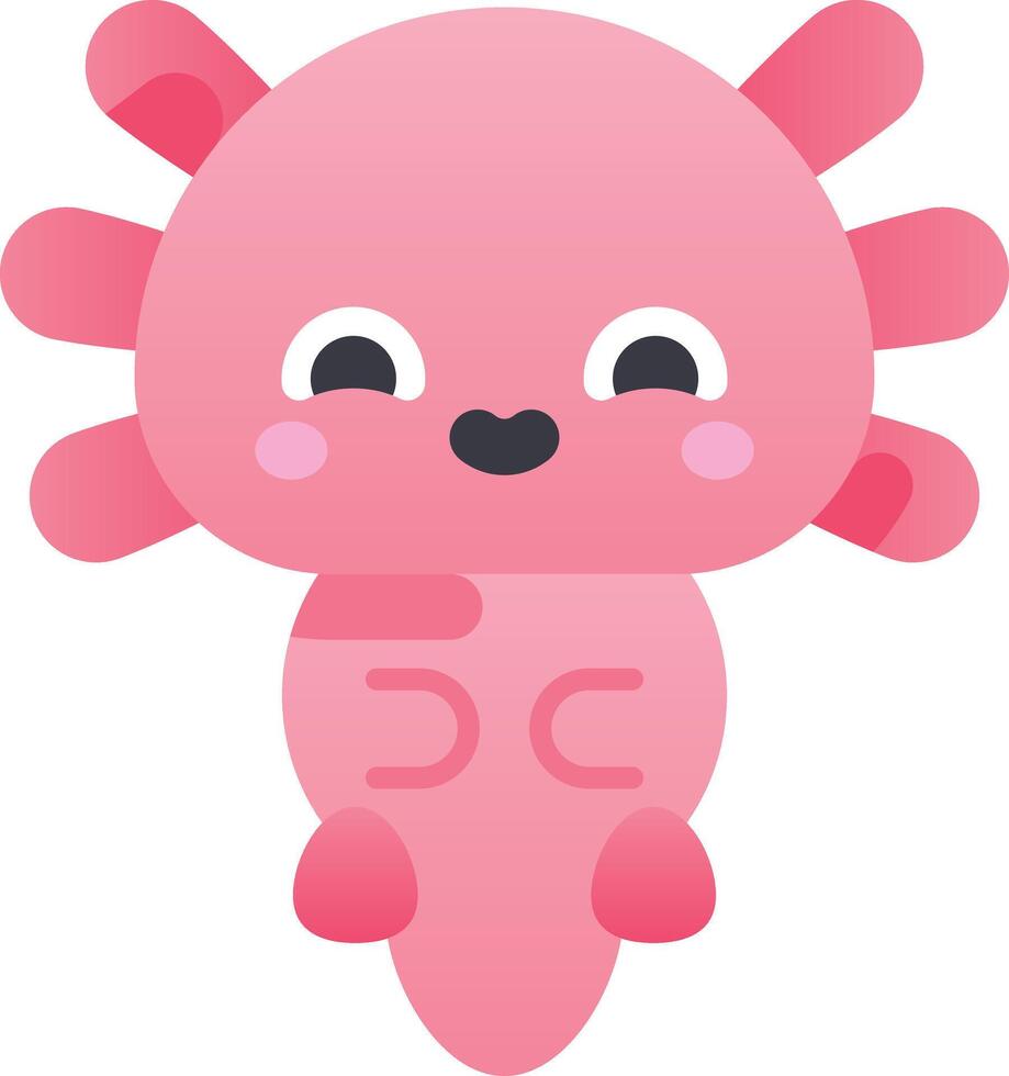 axolotl illustration design vector