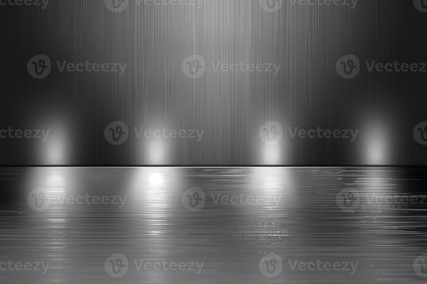 A realistic metallic texture with a brushed steel finish, Minimalist Light Reflections photo