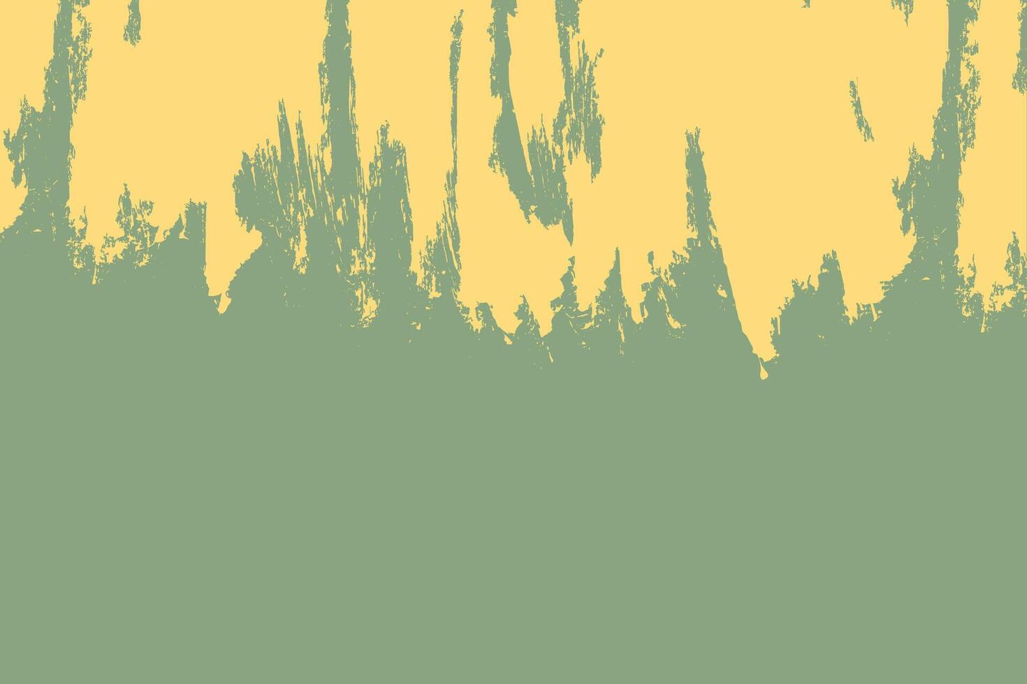Yellow brush stroke hand painted background. Flat grunge texture background vector