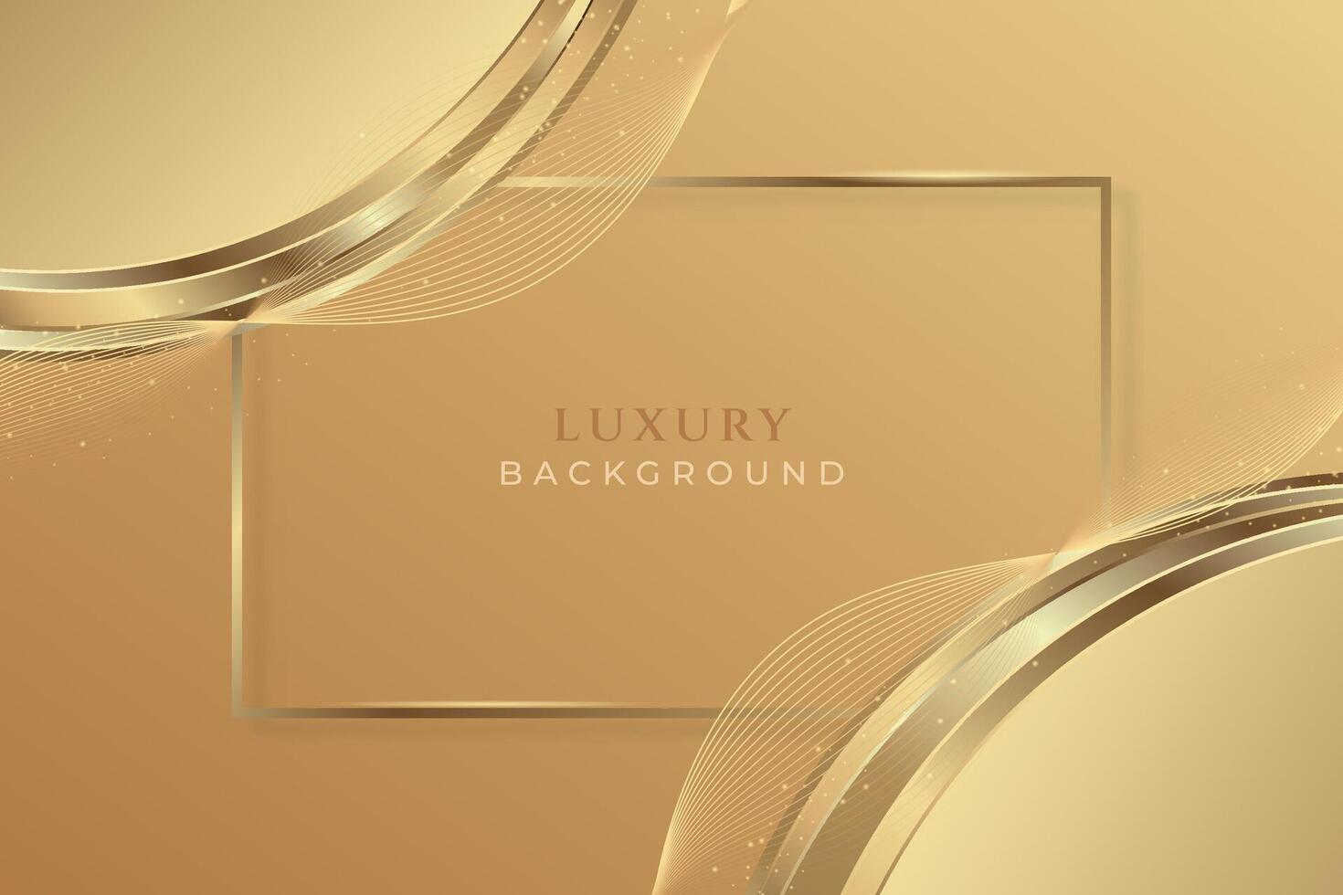 Luxury abstract golden background. Elegant gradient luxury golden backdrop with glitter vector