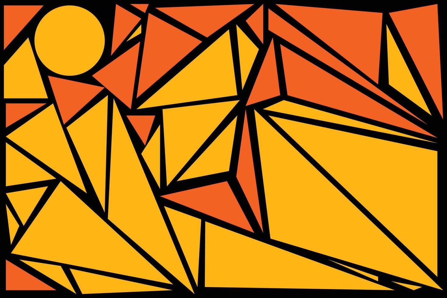 Abstract Background Landscape Shape with Orange color for your graphic resource vector