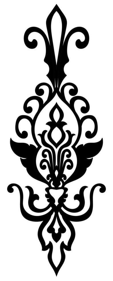 Abstract elements. Black lines for decorating fabric patterns. Wallpaper, fabric, wrapping. vector
