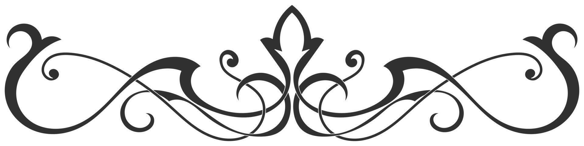 vintage quilling lines black alternating lines for graphic elements vector