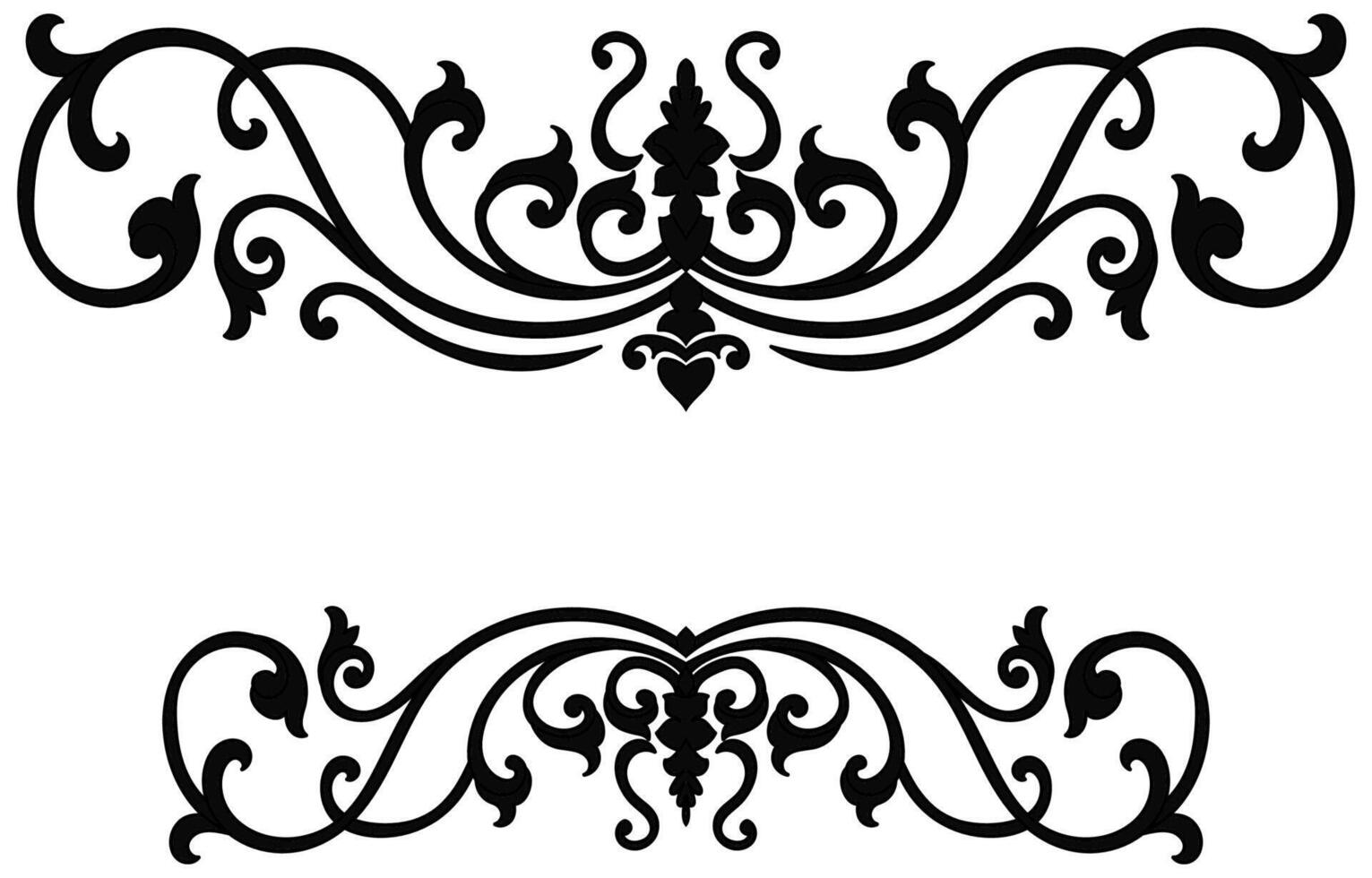 Vintage frame, abstract elements, lines for decorating cards, invitations. vector