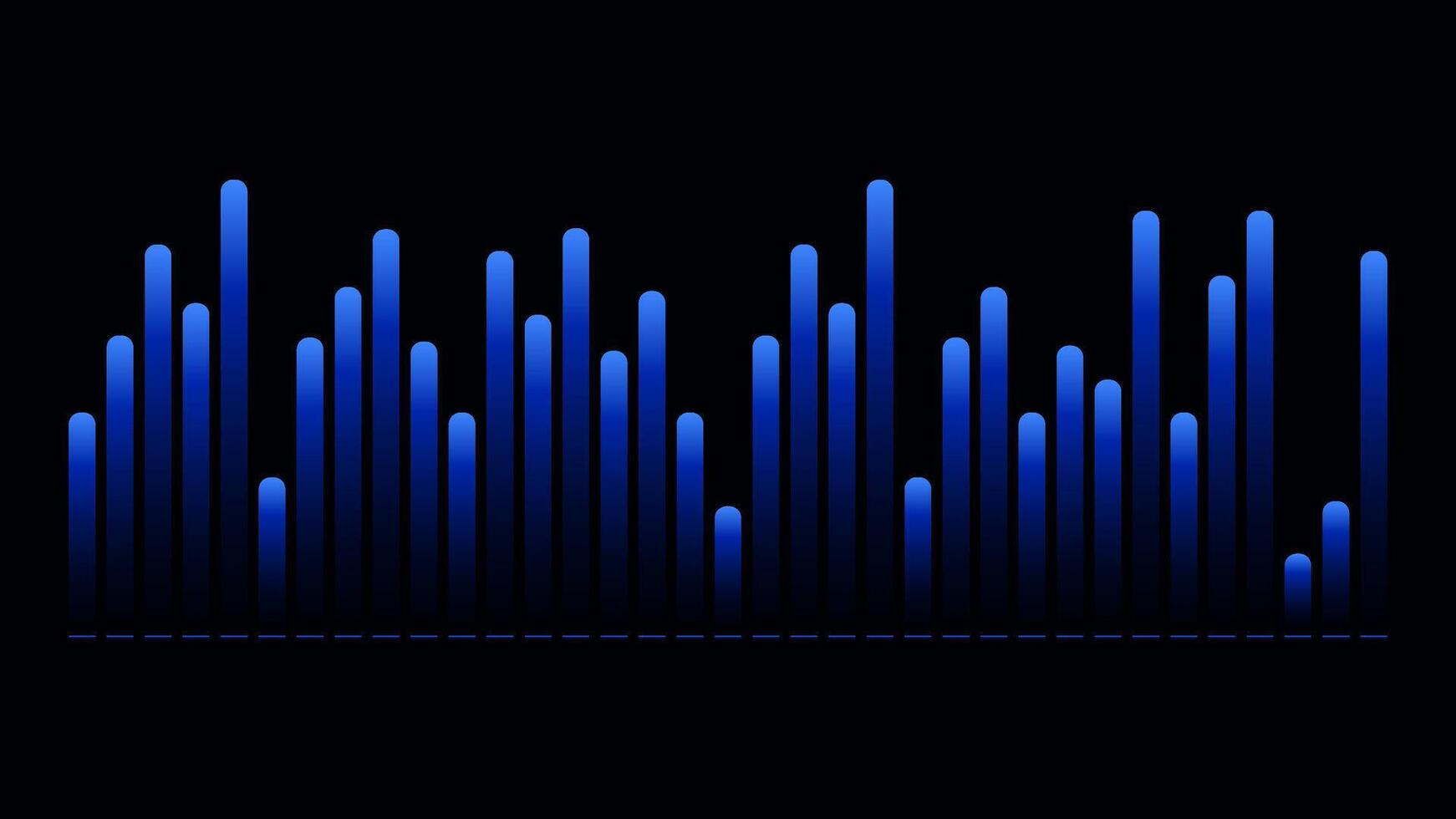 Abstract Sound Wave Digital Frequency wavelength graphic design Illustration vector