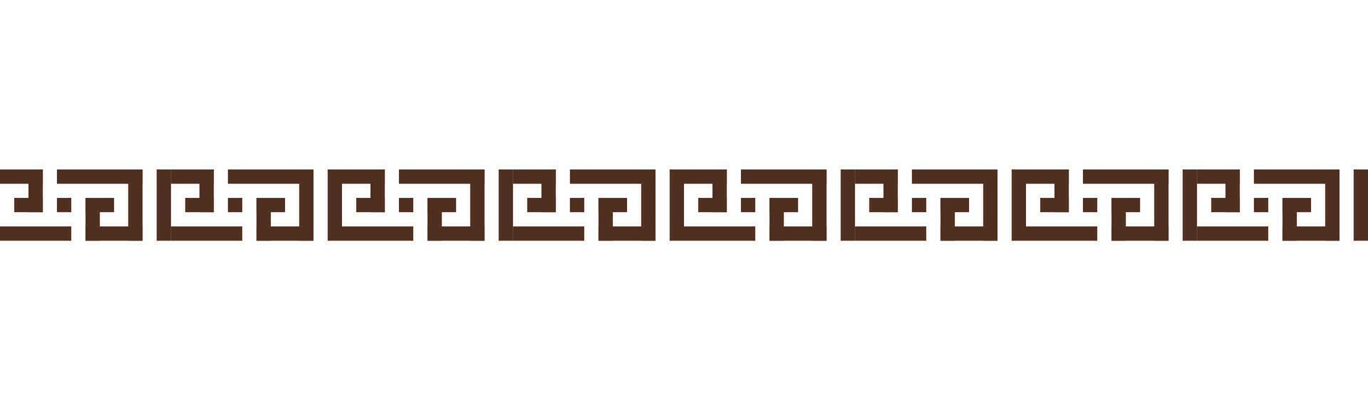 Greek key seamless border pattern collection. Decorative ancient meander, Greece ornament with repeated geometric motifs vector