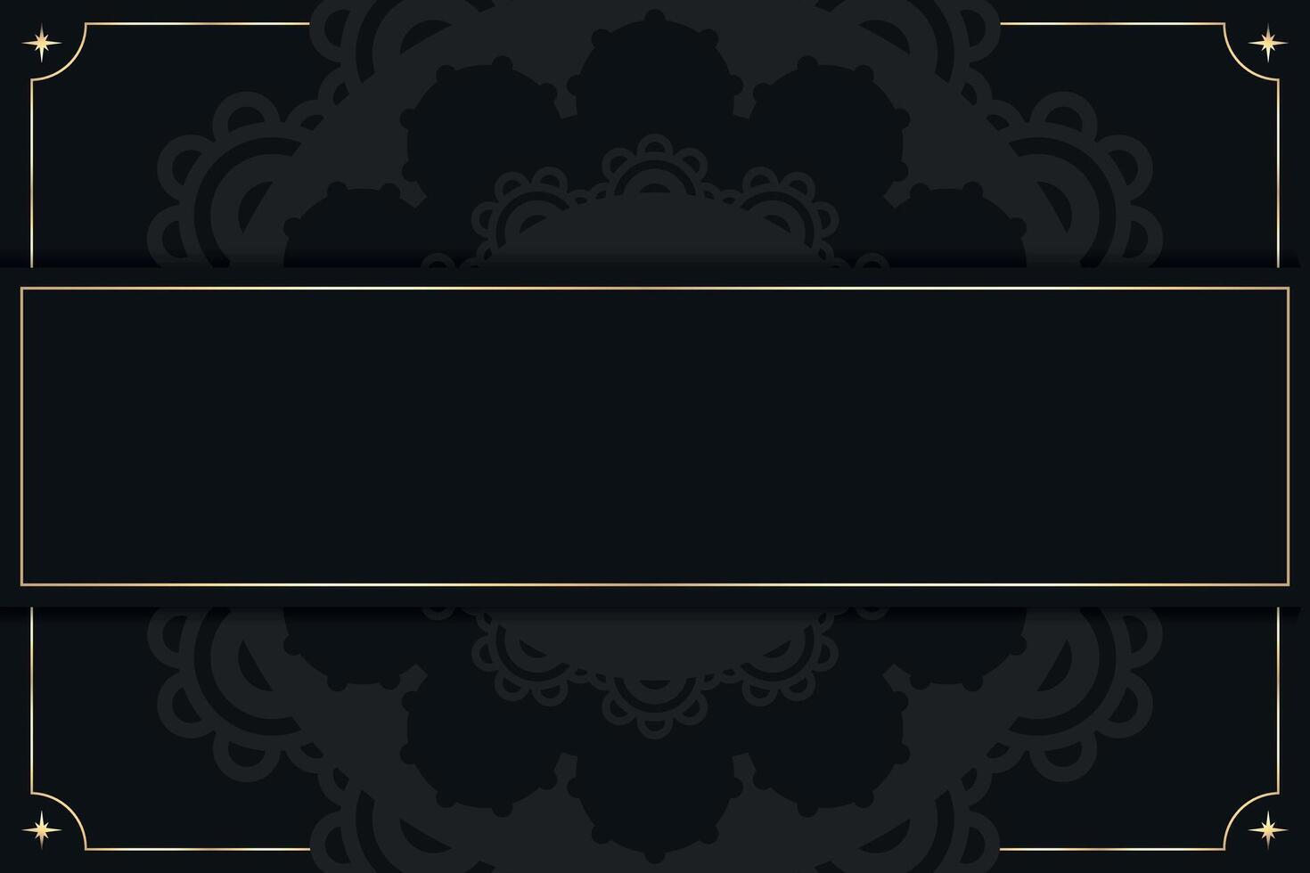 Luxury mandala background with blank space for text. Template for design with greek ornament. illustration vector
