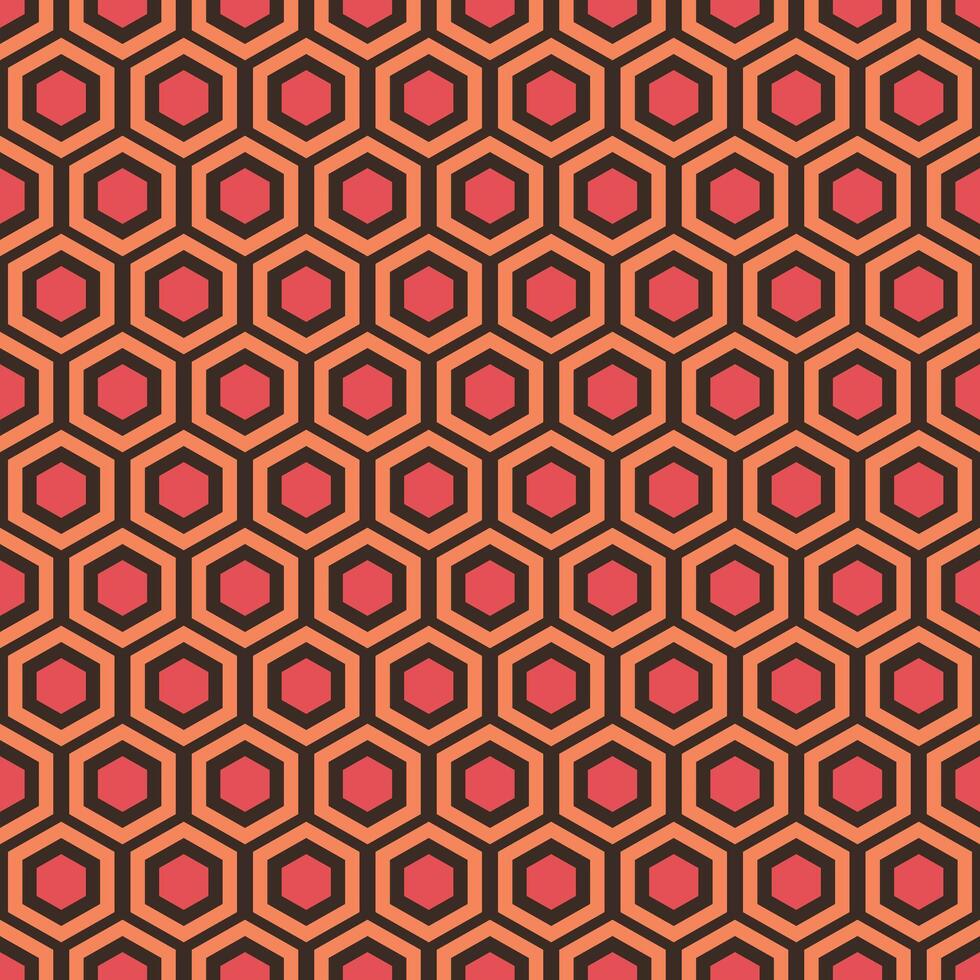 Seamless pattern similar to the Shining carpet ornament. Ornament of bright hexagons. illustration vector