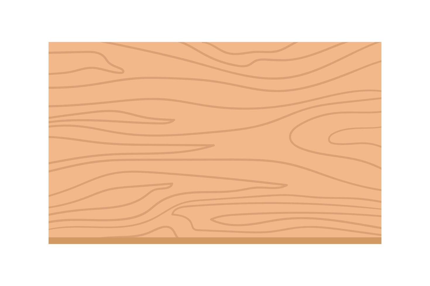 Square shaped wooden plank. Hand drawn imitation of a wood material. illustration vector