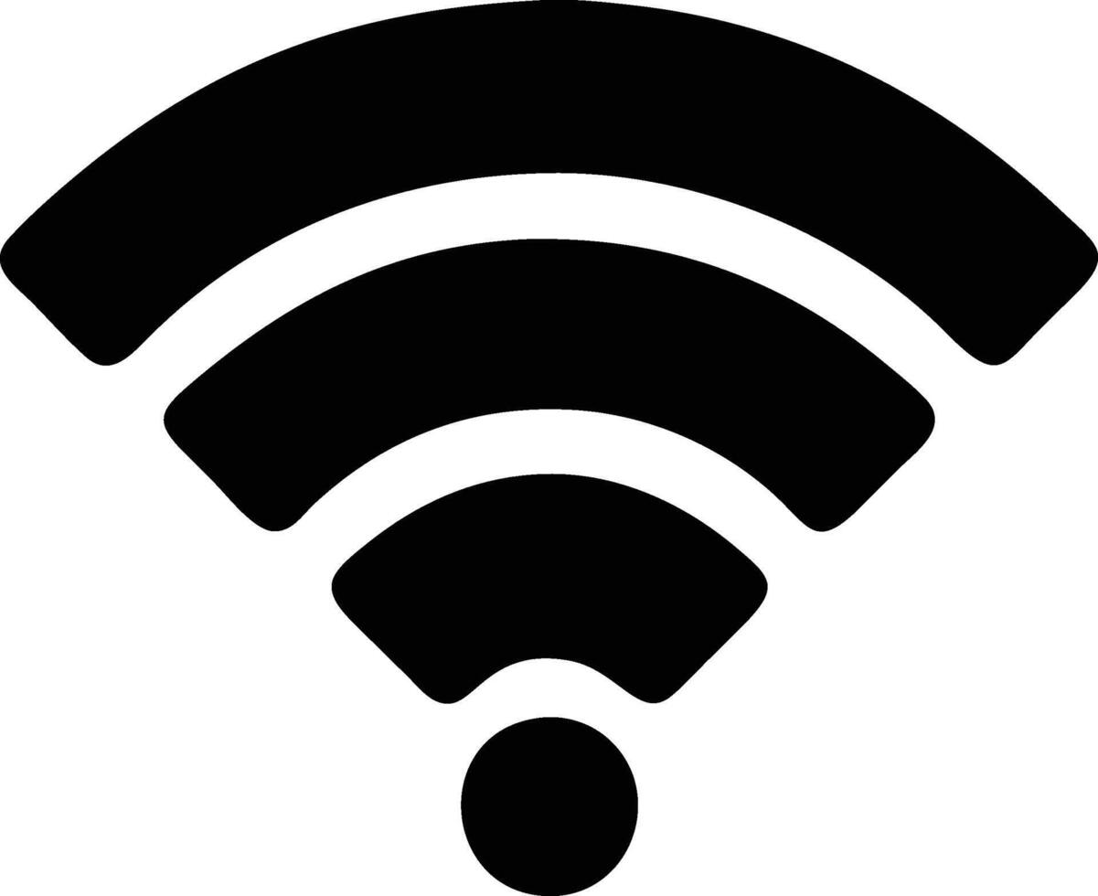 WIFI Icon illustration isolated on white background vector