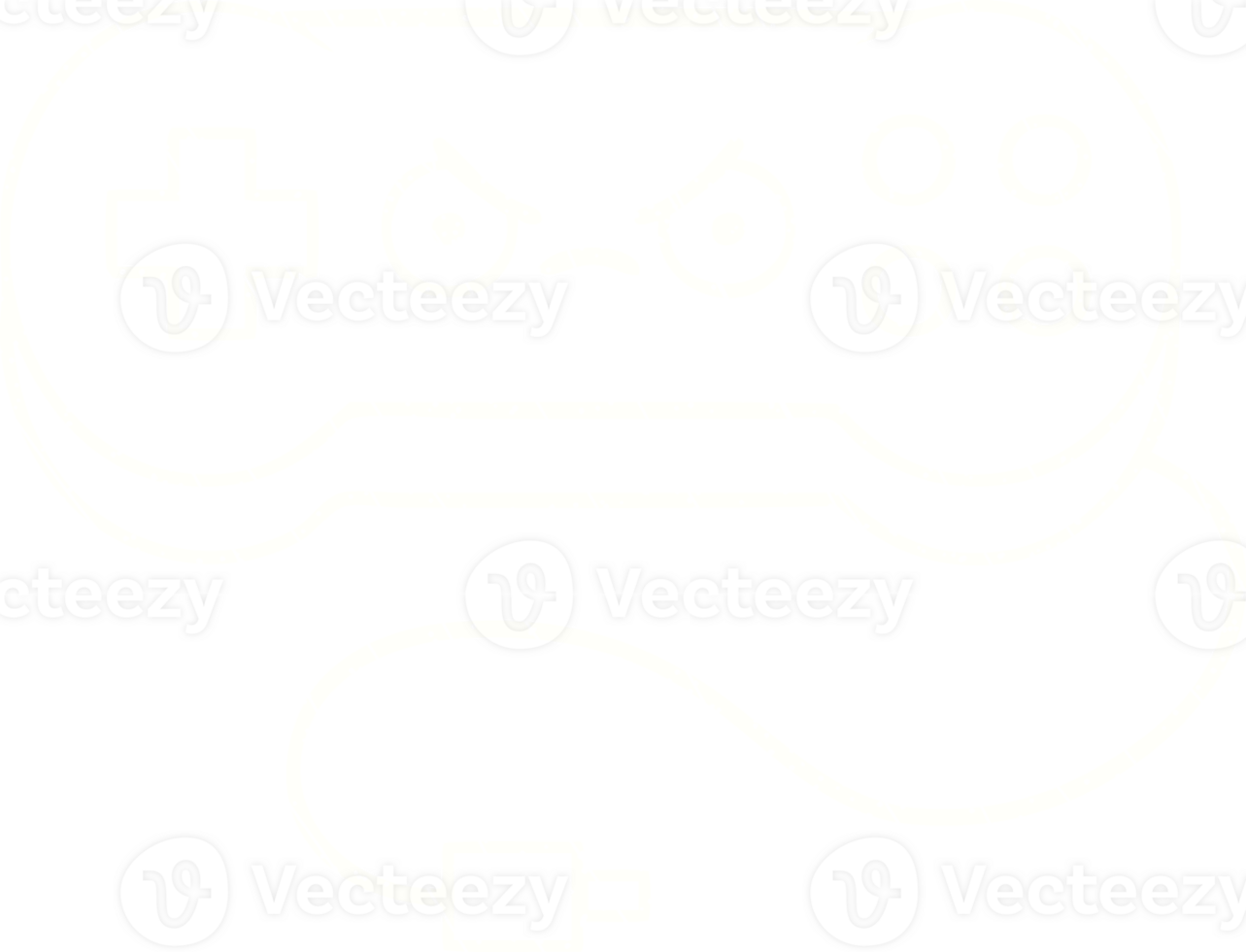 game controller icon with a white outline png