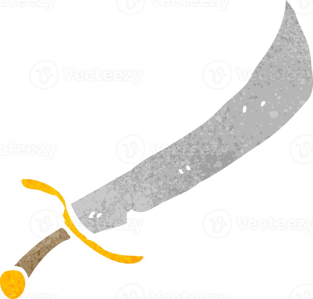 cartoon sword drawing png