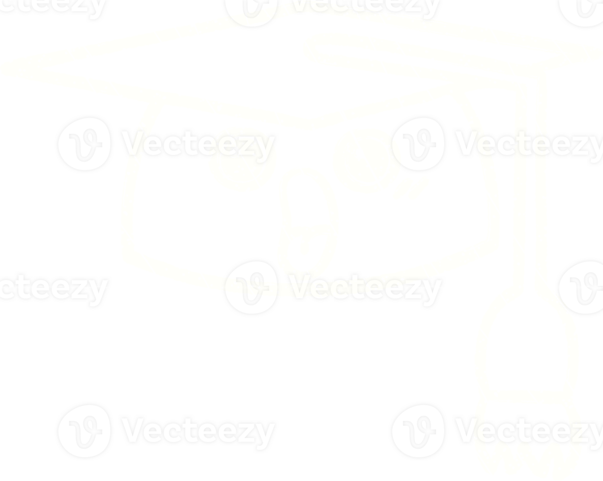 a graduation cap with a white outline png